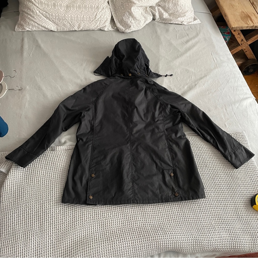 BARBOUR LIBERTY BEADNELL WAX COTTON HOODED JACKET, EUC. US 14 UK 18 - Picture 8 of 16